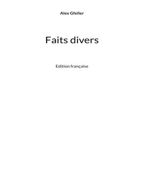 cover image of Faits divers